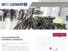 Tablet Screenshot of fahrrad-lohmeier.de